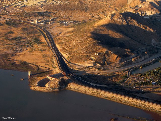 Vista aerea de la presa Abelardo Rodriguez (presa de Hermosillo) by Apasco